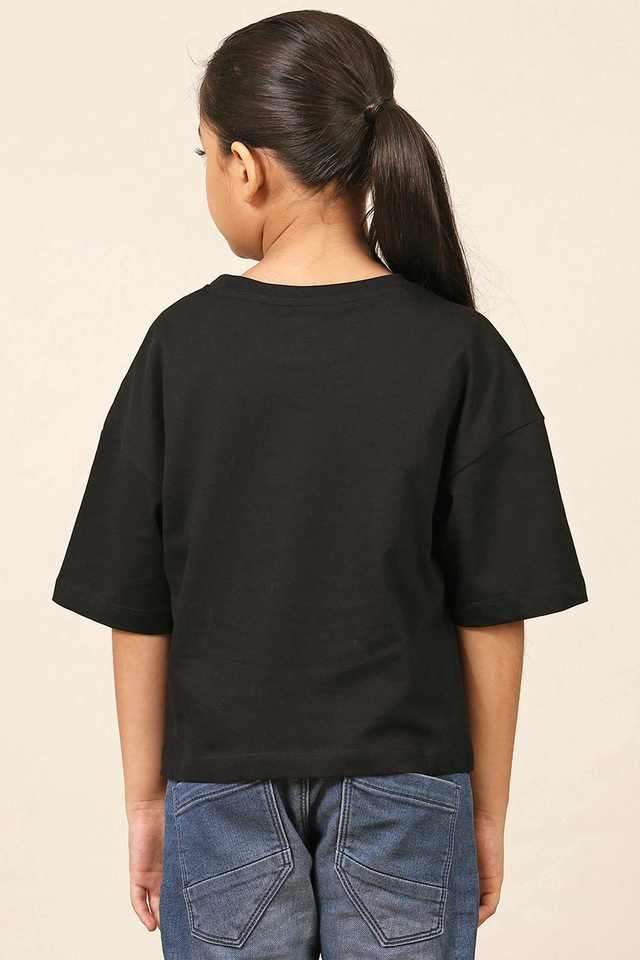 Graphic-Print-Cotton-Round-Neck-Girls-T-Shirt