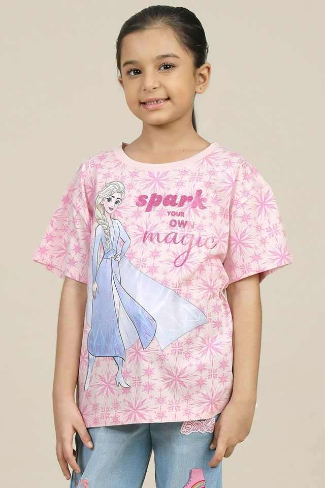 Graphic-Print-Cotton-Round-Neck-Girls-T-Shirt