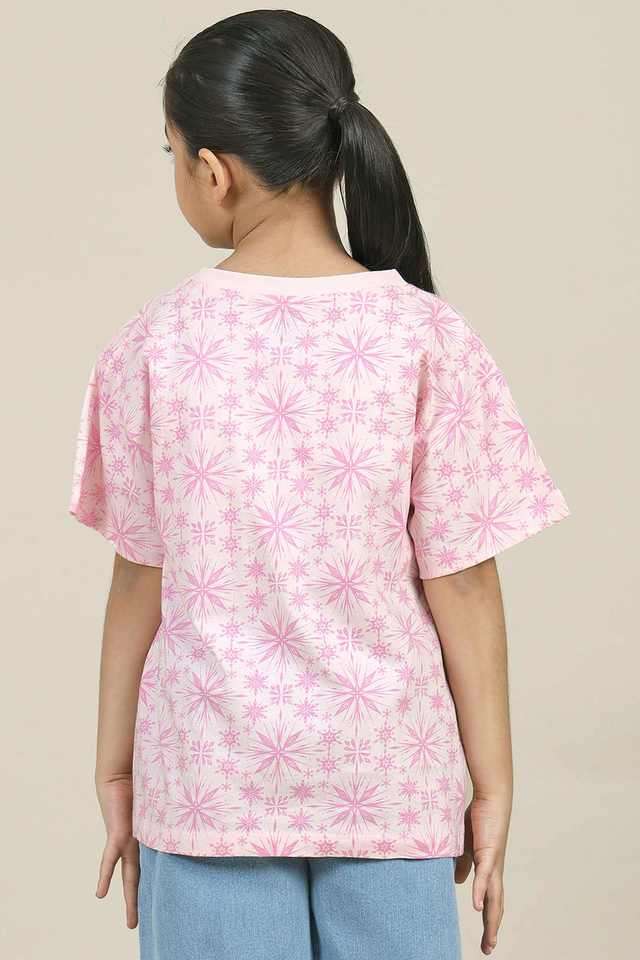 Graphic-Print-Cotton-Round-Neck-Girls-T-Shirt
