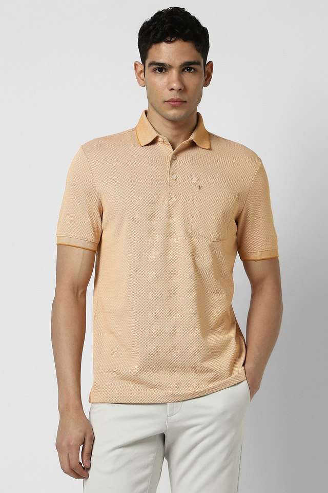 Solid-Blended-Fabric-Polo-Men-s-T-Shirt