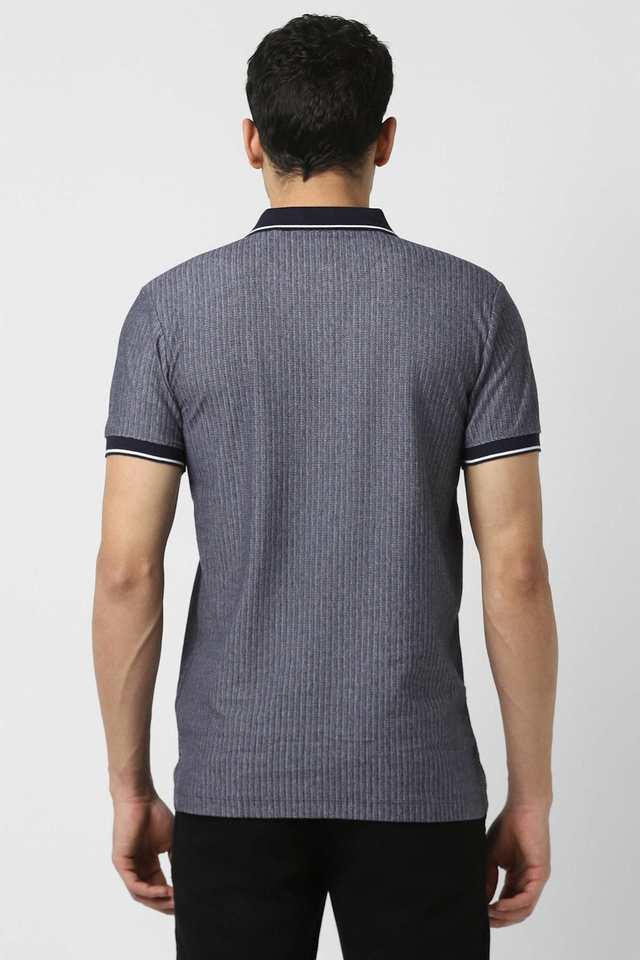 Solid-Blended-Fabric-Polo-Men-s-T-Shirt