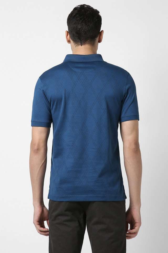 Solid-Blended-Fabric-Polo-Men-s-T-Shirt