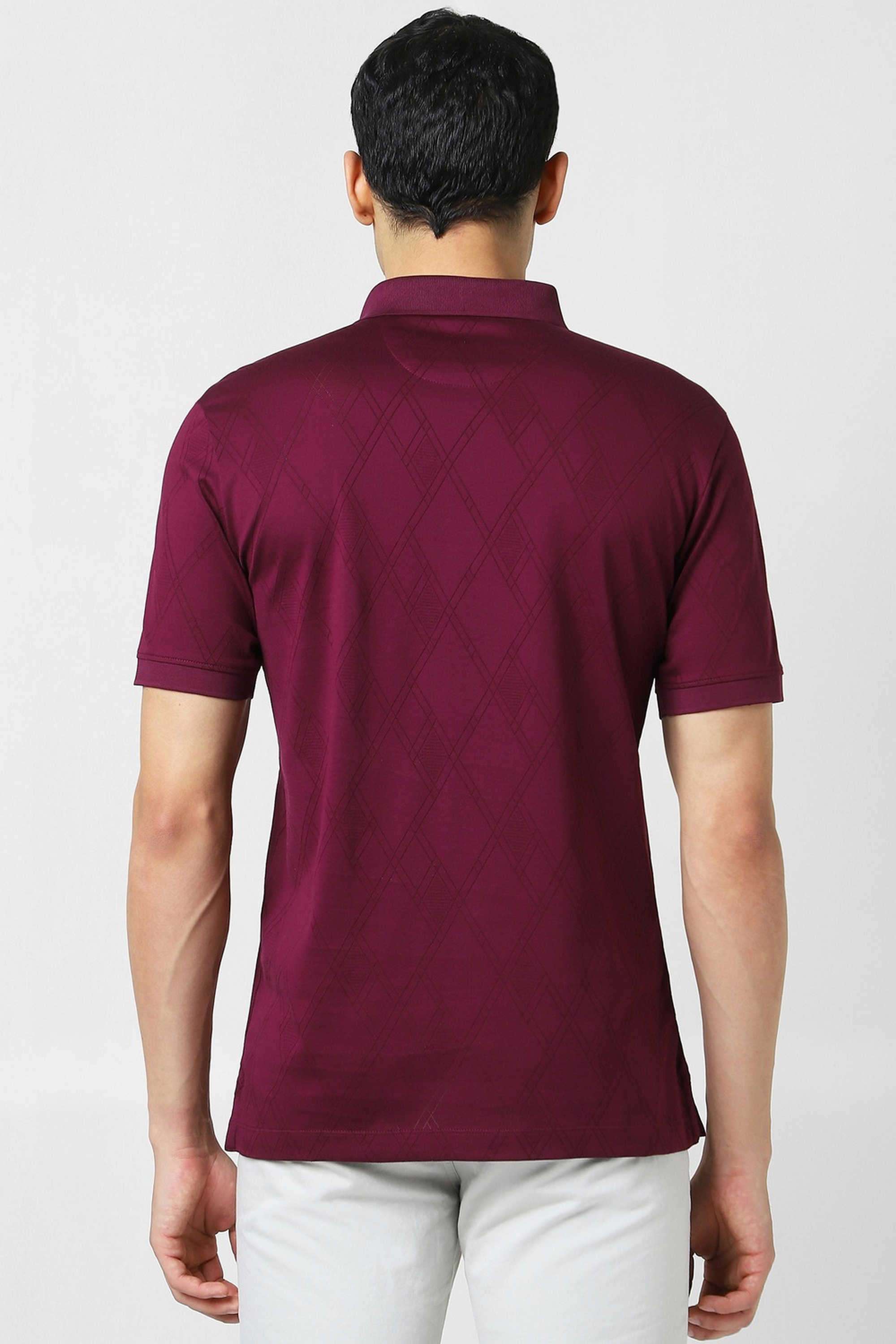 Solid-Blended-Fabric-Round-Neck-Men-s-T-Shirt
