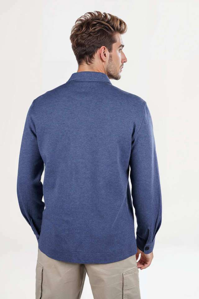 Solid-Cotton-Regular-Fit-Men-s-Casual-Wear-Shirt