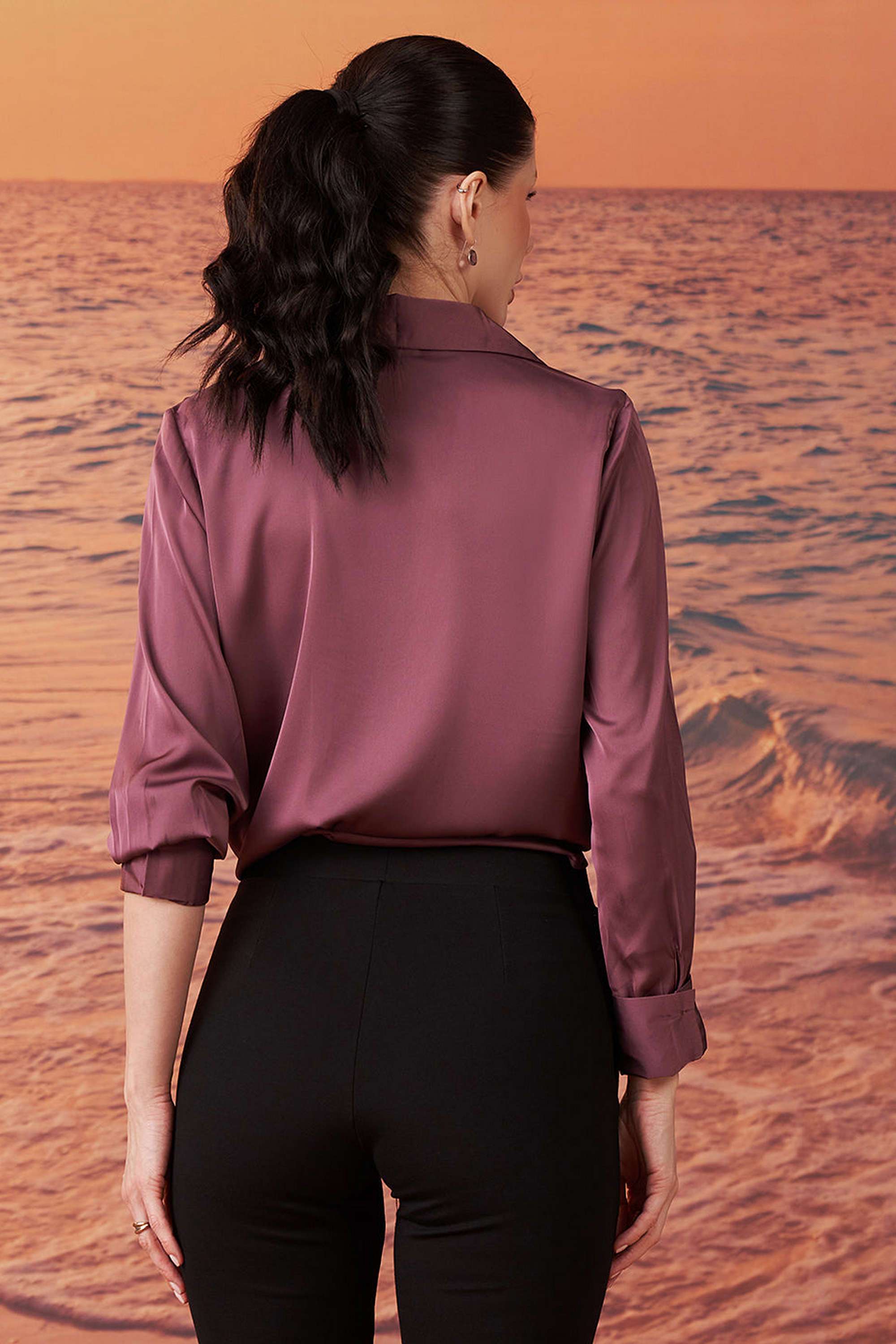 Textured-Blended-Fabric-Round-Neck-Women-s-Festive-Wear-Tunic