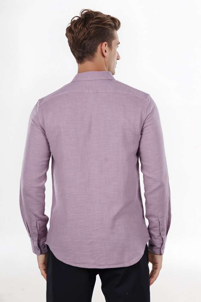 Solid-Cotton-Regular-Fit-Men-s-Casual-Wear-Shirt