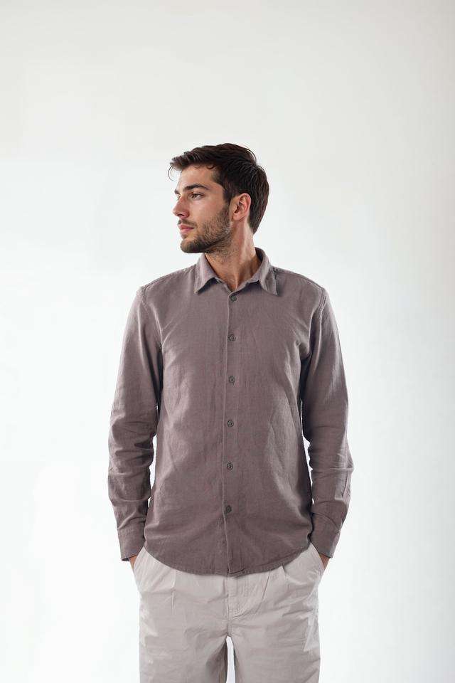 Solid-Cotton-Regular-Fit-Men-s-Casual-Shirt