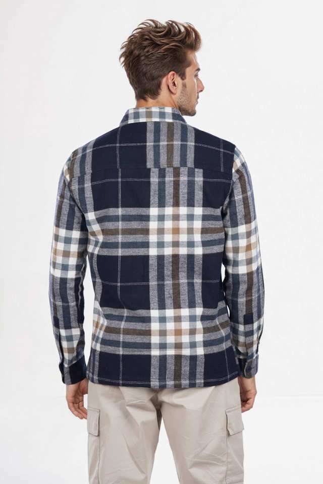 Checks-Cotton-Regular-Fit-Men-s-Casual-Wear-Shirt