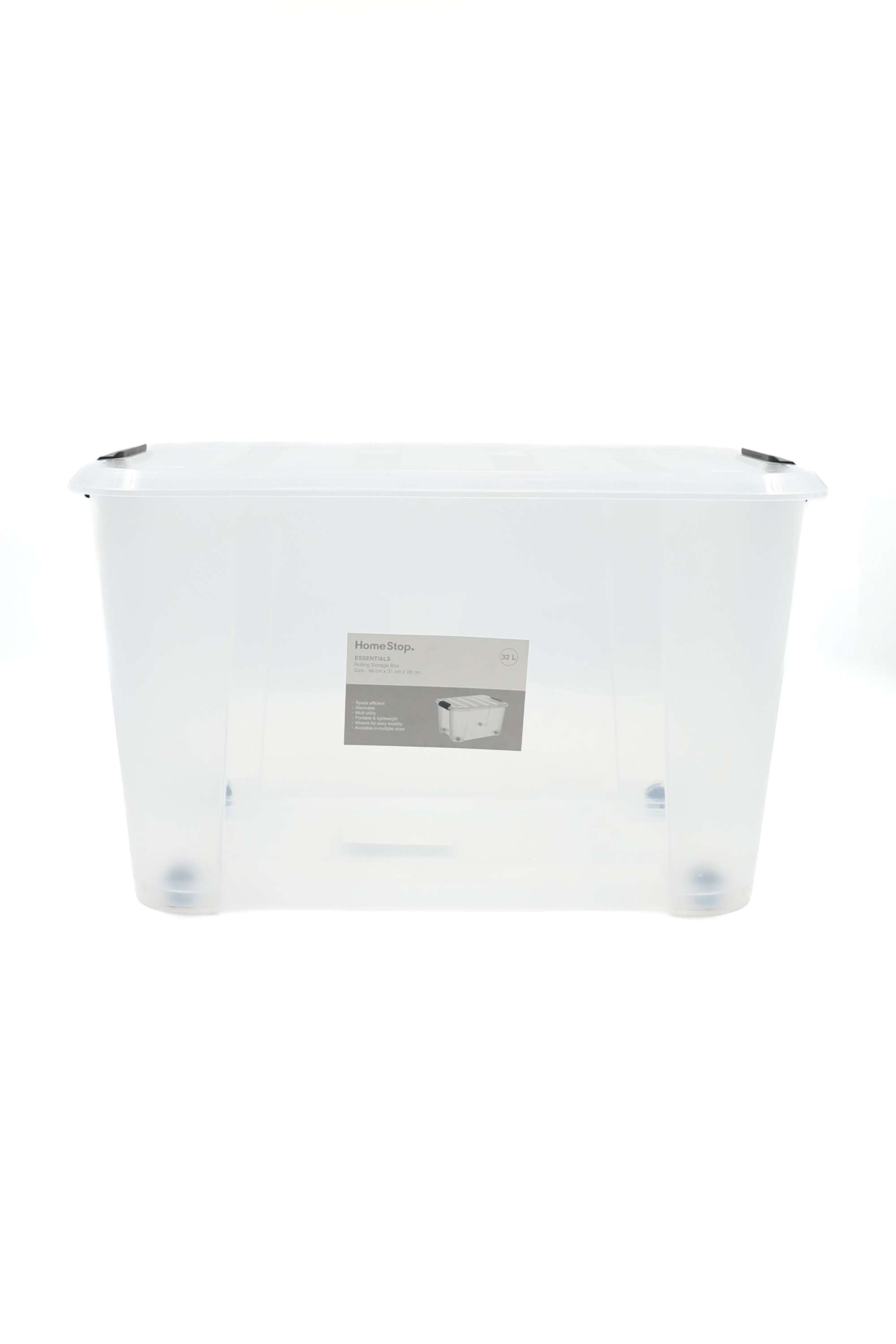 Essentials-Clear-Rolling-Box-32L