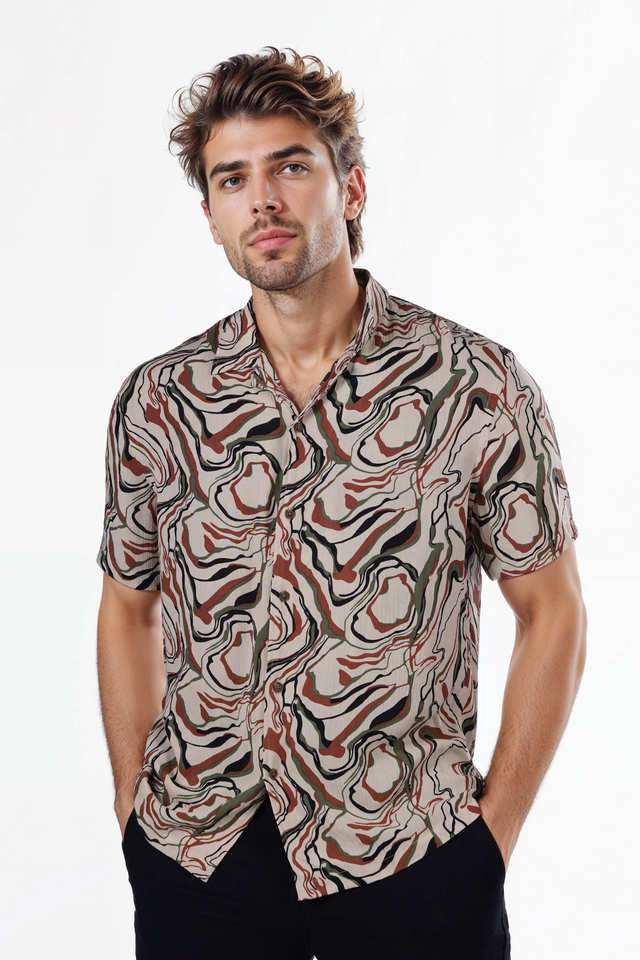 Printed-Viscose-Regular-Fit-Men-s-Casual-Wear-Shirt
