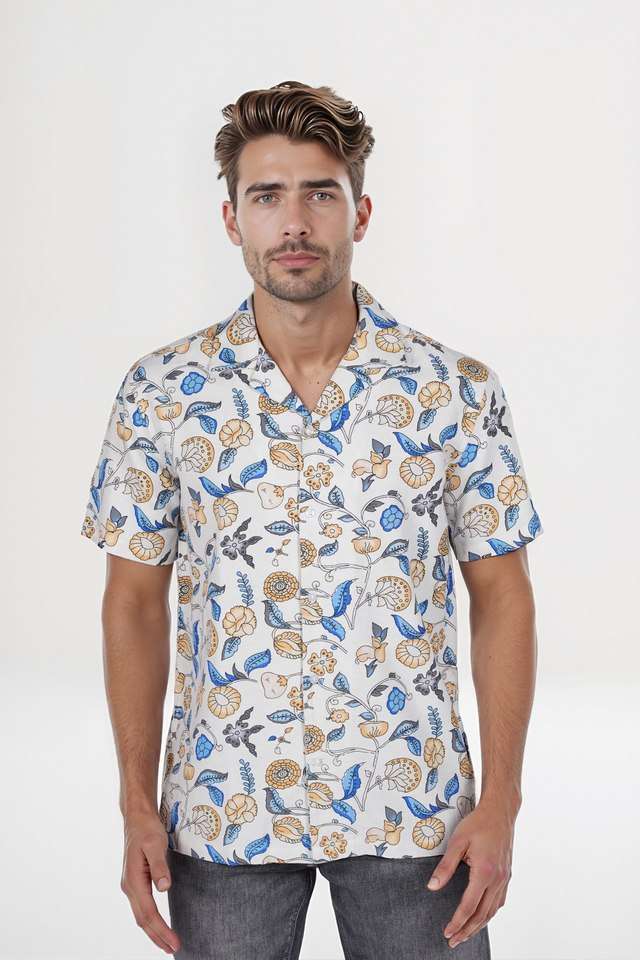 Printed-Blended-Fabric-Regular-Fit-Men-s-Casual-Wear-Shirt