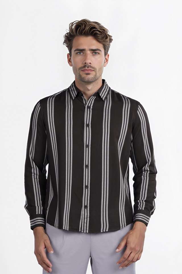 Solid-Viscose-Regular-Fit-Men-s-Casual-Wear-Shirt