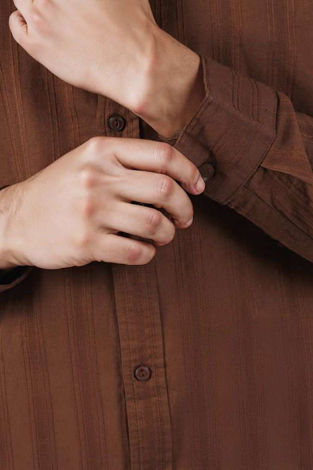 Solid-Cotton-Regular-Fit-Men-s-Casual-Wear-Shirt