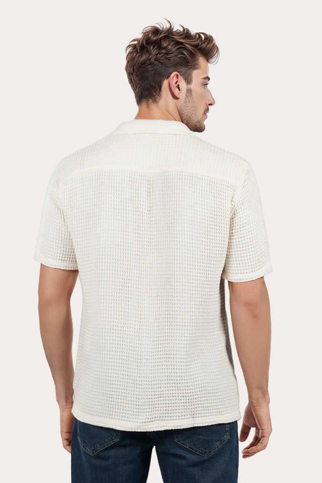 Solid-Cotton-Regular-Fit-Men-s-Casual-Wear-Shirt