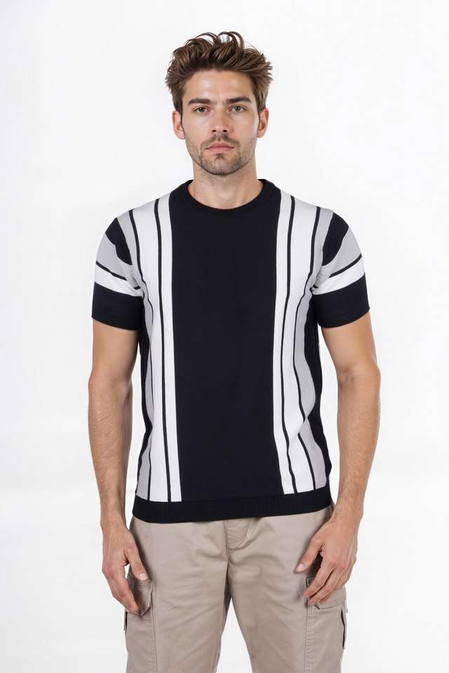Stripes-Cotton-Round-Neck-Men-s-T-Shirt