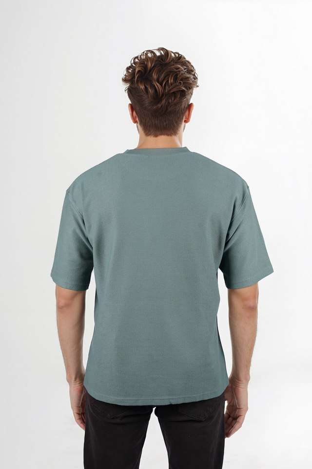 Textured-Cotton-Round-Neck-Men-s-T-Shirt