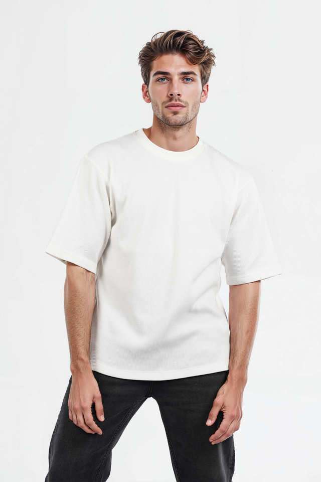 Solid-Cotton-Regular-Fit-Men-T-Shirt