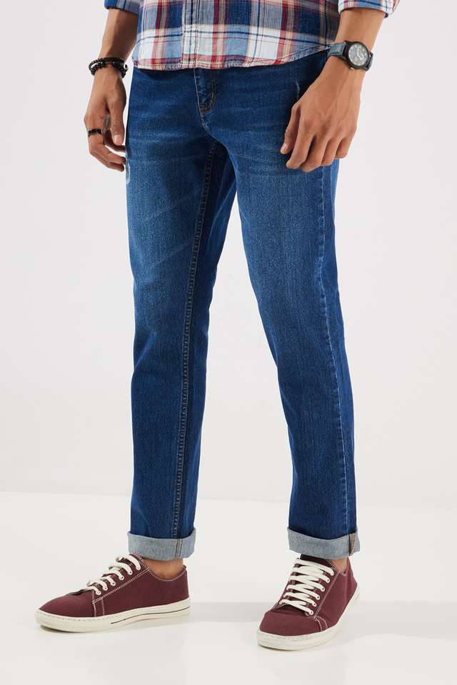Mid-Rise-Blended-Fabric-Slim-Fit-Men-s-Jeans
