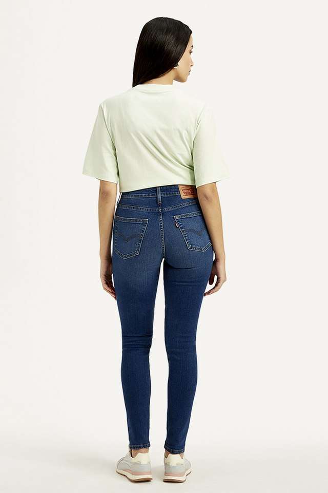 High-Rise-Blended-Fabric-Skinny-Fit-Women-s-Jeans