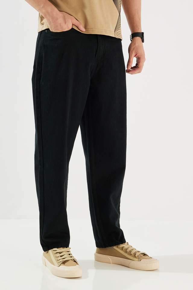 Mid-Rise-Blended-Fabric-Relaxed-Fit-Men-s-Jeans