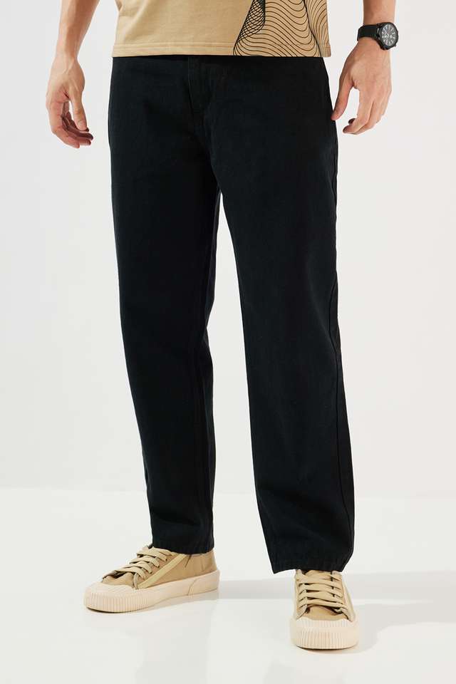 Mid-Rise-Blended-Fabric-Relaxed-Fit-Men-s-Jeans
