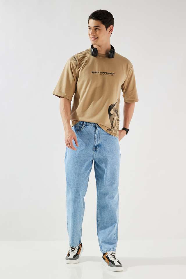 Mid-Rise-Blended-Fabric-Relaxed-Fit-Men-s-Jeans