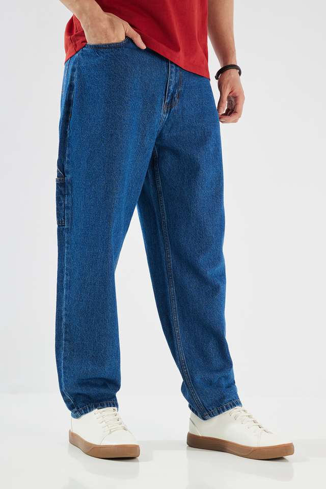 Mid-Rise-Blended-Fabric-Relaxed-Fit-Men-s-Jeans