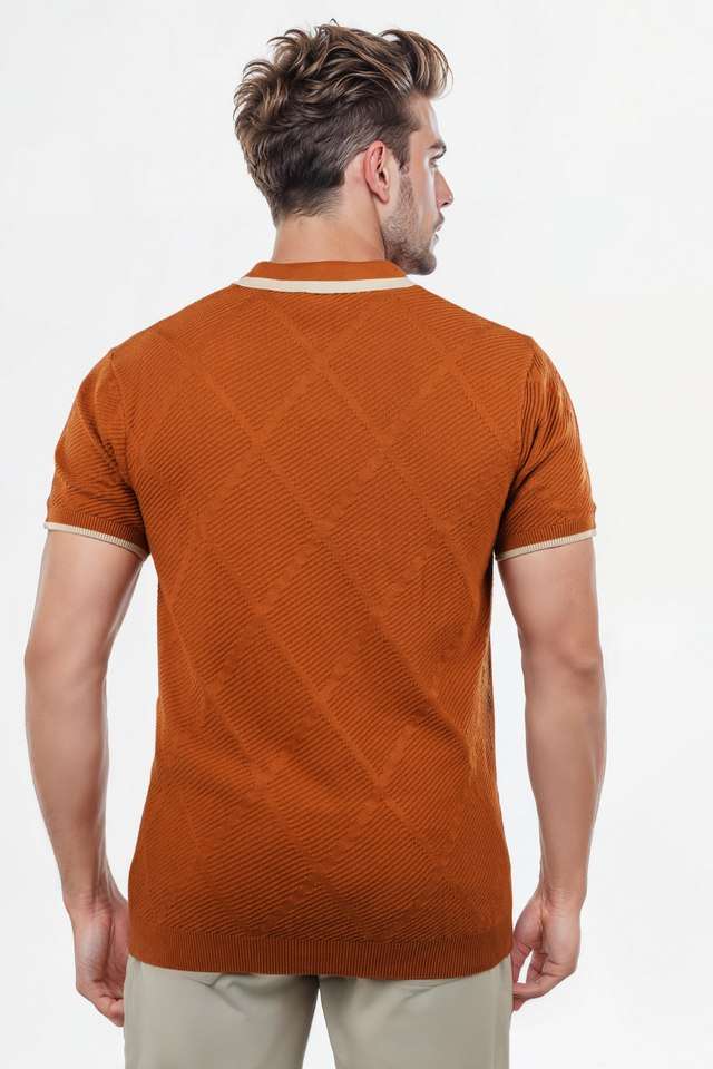 Textured-Cotton-Polo-Men-s-T-Shirt