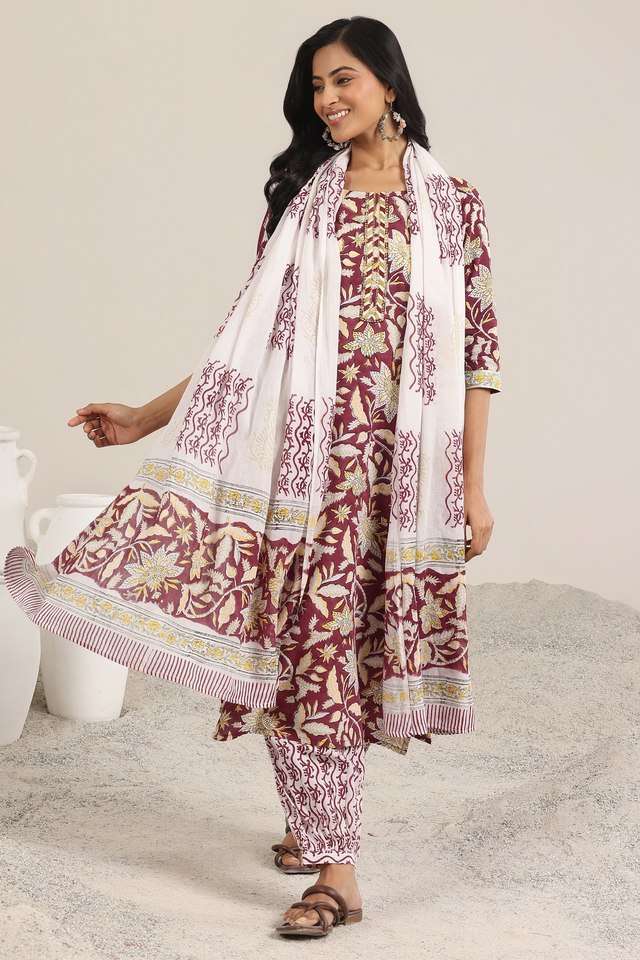 Printed-Cotton-Straight-Fit-Women-s-Kurta-Set