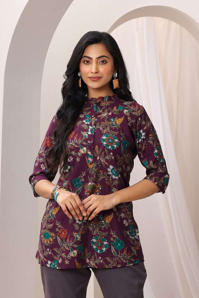 Printed-Blended-Fabric-Straight-Fit-Women-s-Kurti