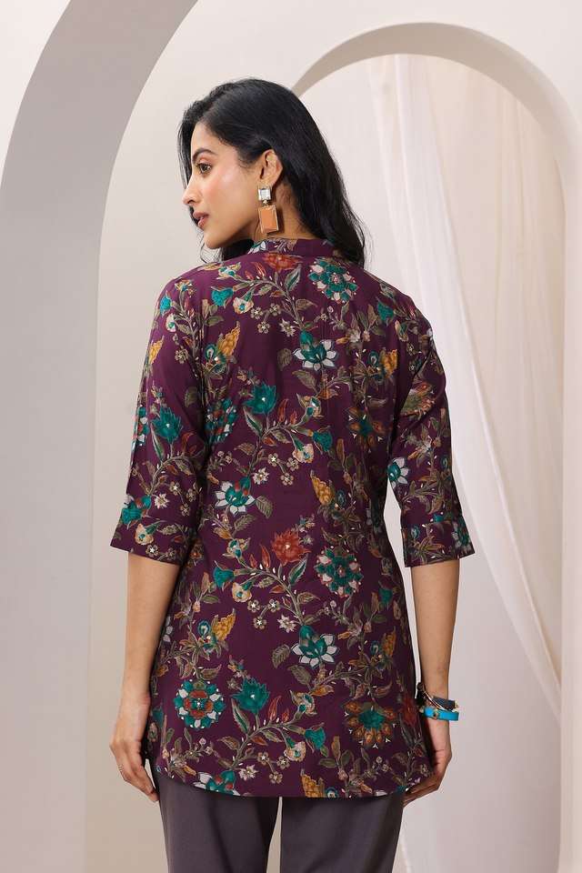 Printed-Blended-Fabric-Straight-Fit-Women-s-Kurti