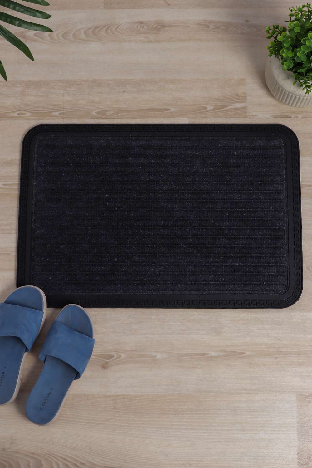 Natura-Stripe-Pp-Grey-Doormat-40X60Cm