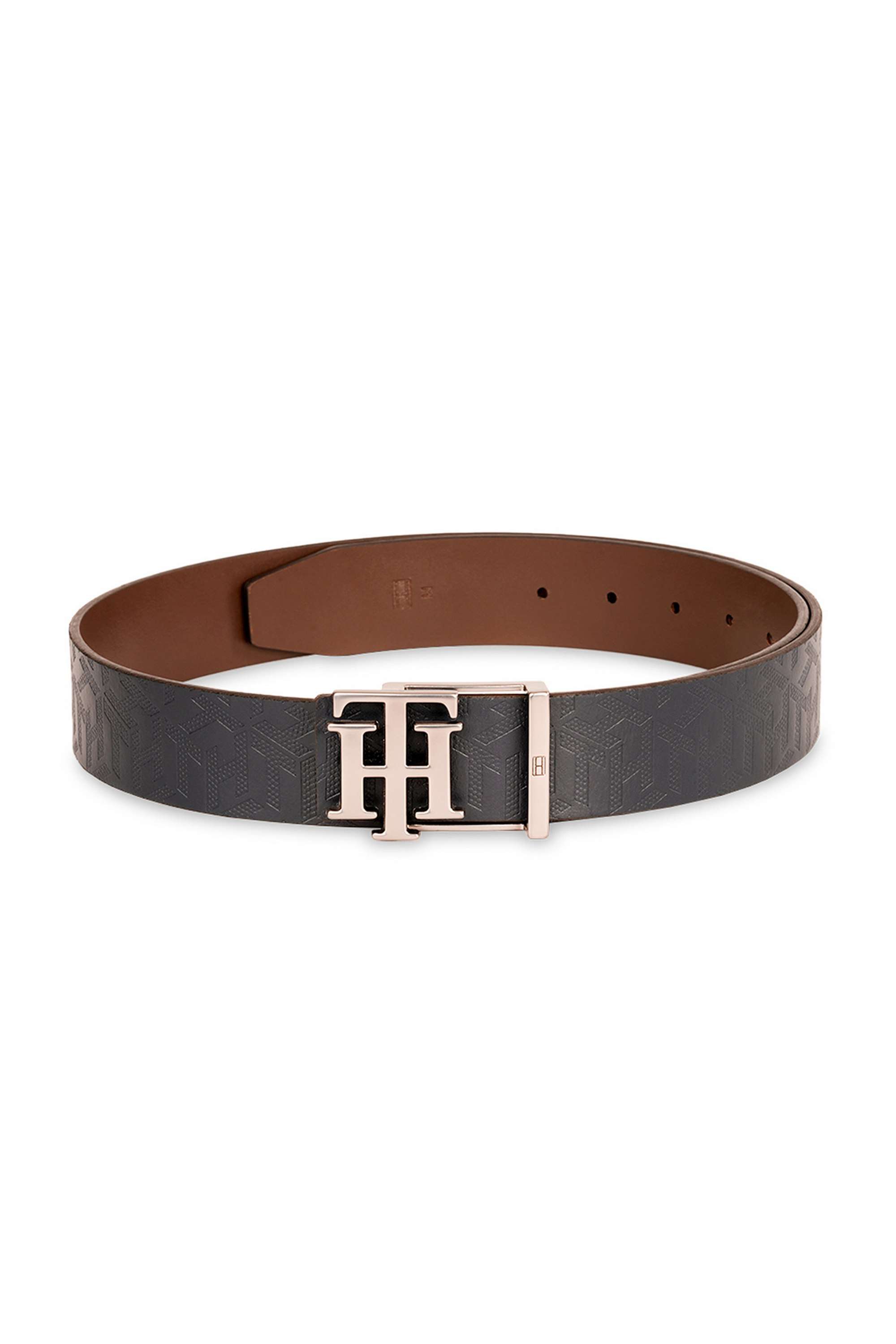 Textured-Leather-Casual-Mens-Reversible-Belt