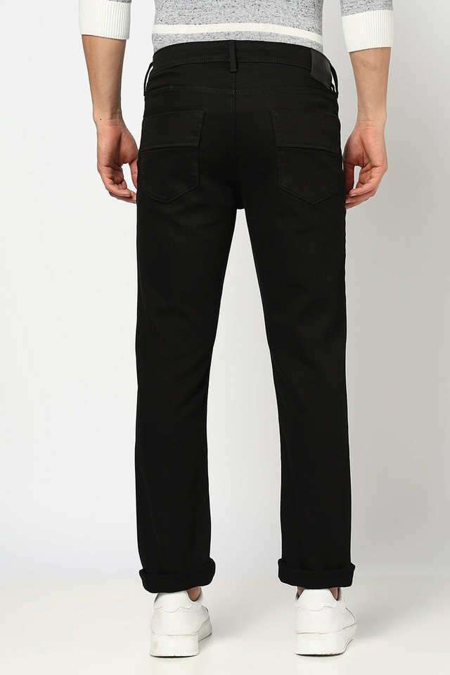 Light-Wash-Cotton-Blend-Straight-Fit-Men-s-Jeans