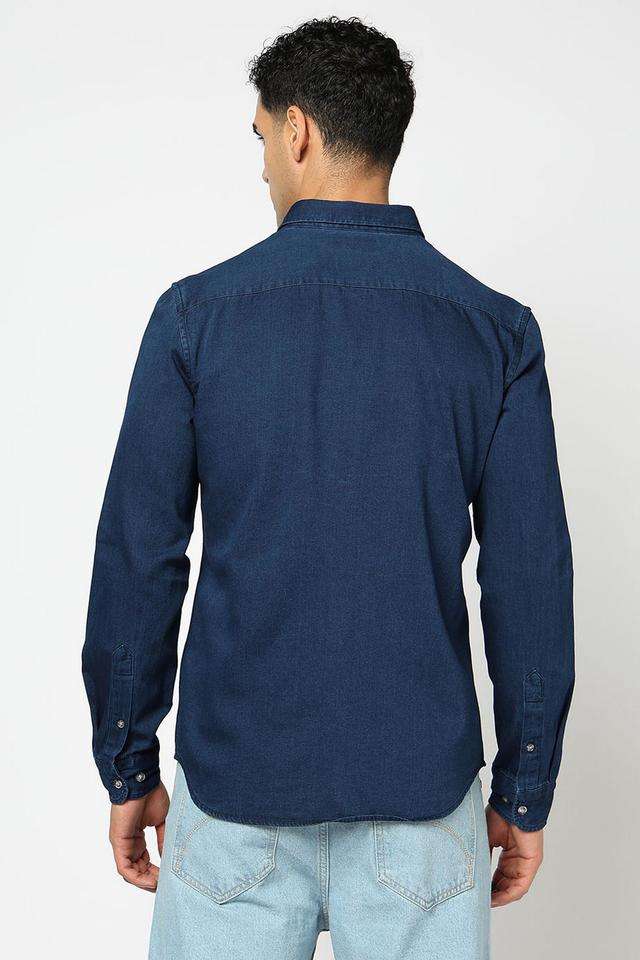 Solid-Cotton-Slim-Fit-Men-s-Casual-Wear-Shirt