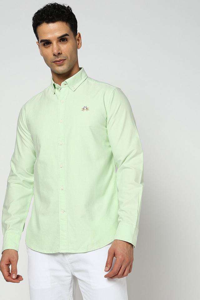 Solid-Cotton-Slim-Fit-Men-s-Casual-Wear-Shirt
