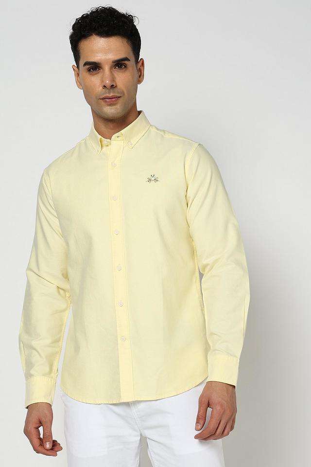 Solid-Cotton-Slim-Fit-Men-s-Casual-Wear-Shirt