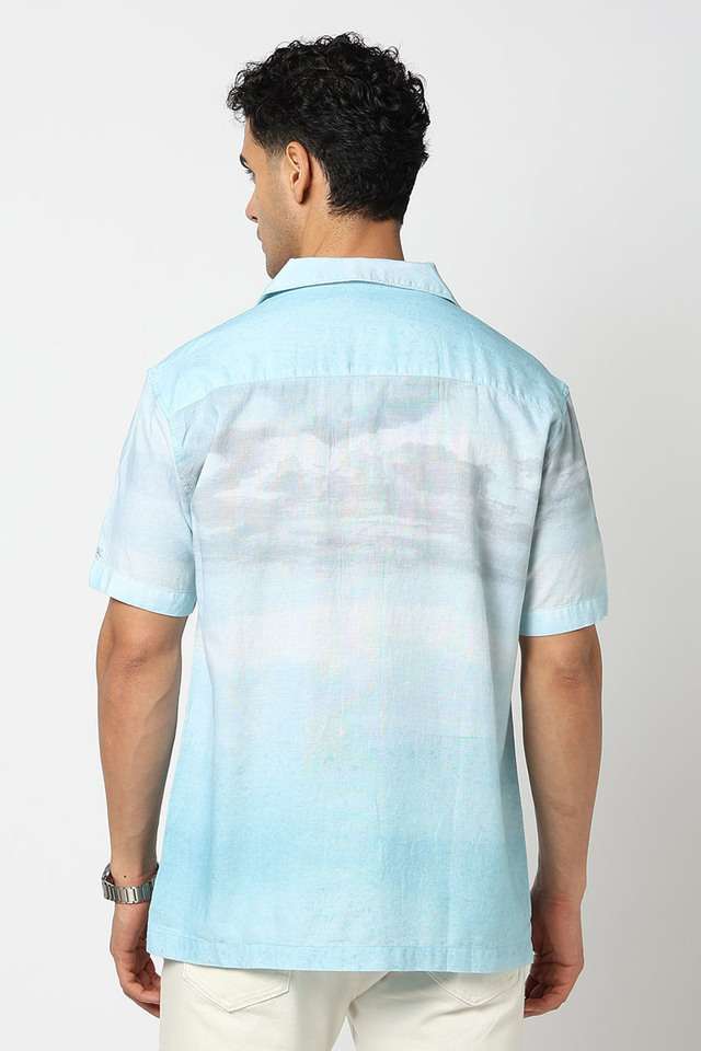 Printed-Blended-Fabric-Relaxed-Fit-Men-s-Casual-Wear-Shirt