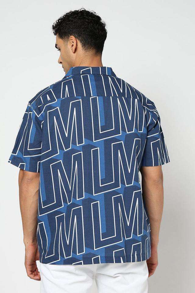 Printed-Blended-Fabric-Slim-Fit-Men-s-Casual-Wear-Shirt