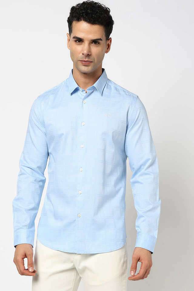 Solid-Cotton-Slim-Fit-Men-s-Casual-Wear-Shirt