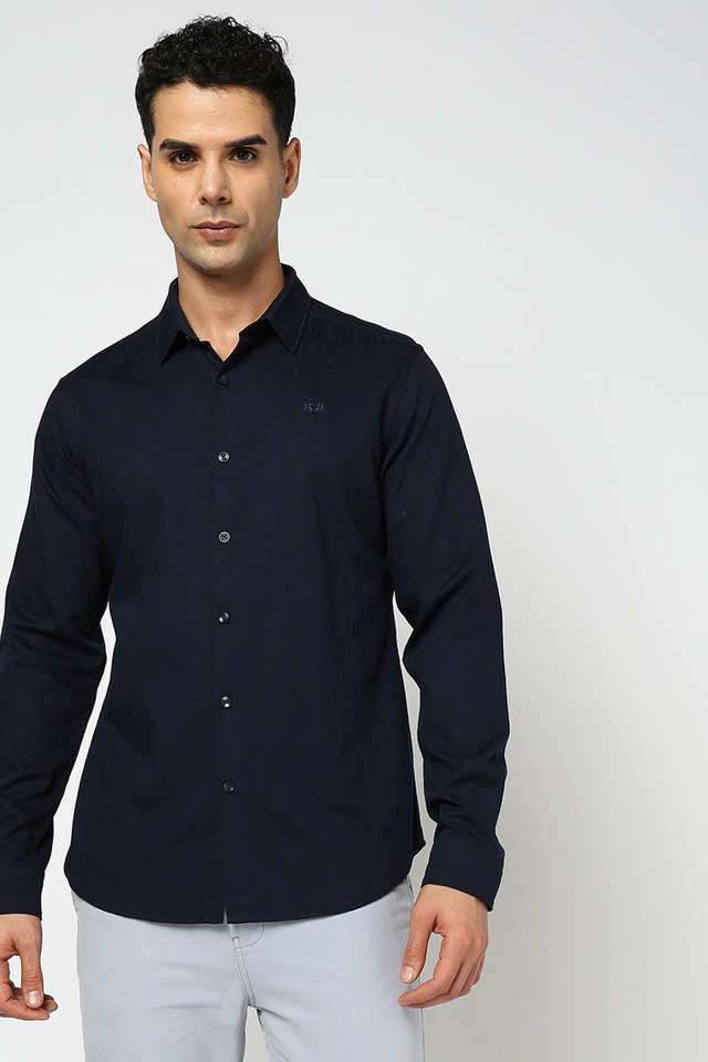 Solid-Cotton-Slim-Fit-Men-s-Casual-Wear-Shirt