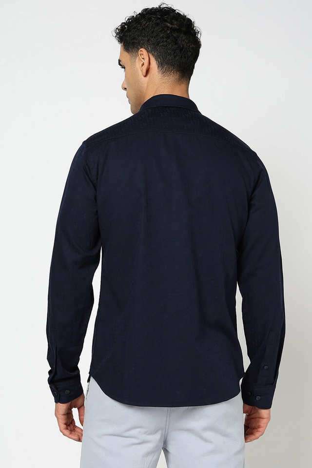 Solid-Cotton-Slim-Fit-Men-s-Casual-Wear-Shirt