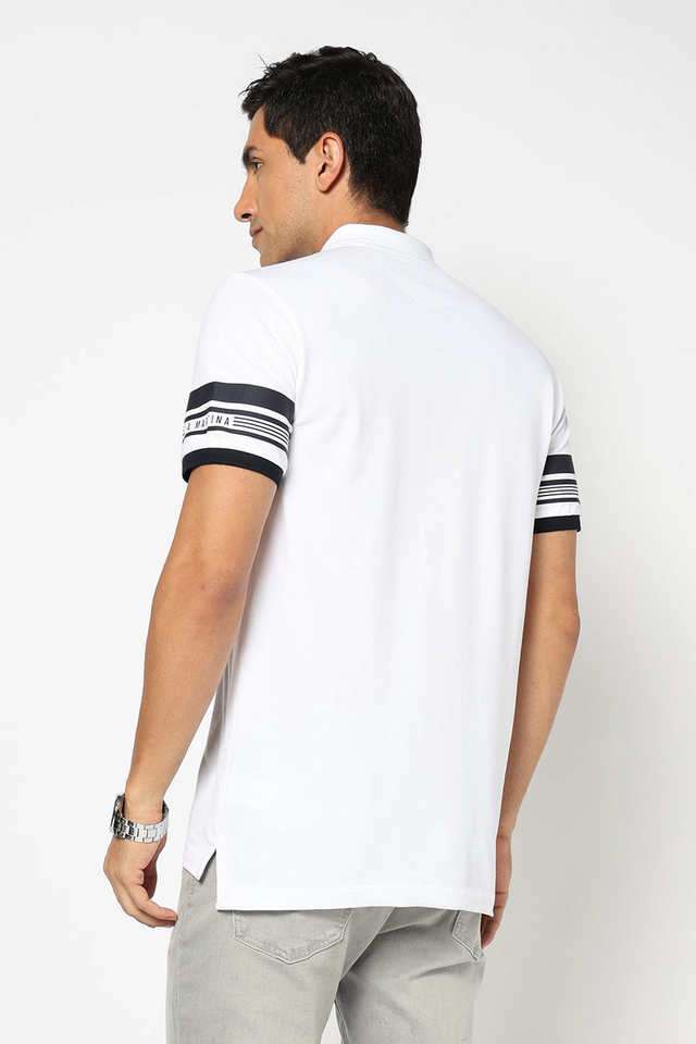 Solid-Cotton-Blend-Polo-Men-s-T-Shirt