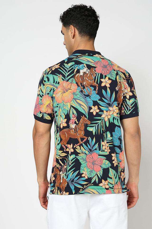 Printed-Cotton-Blend-Polo-Men-s-T-Shirt