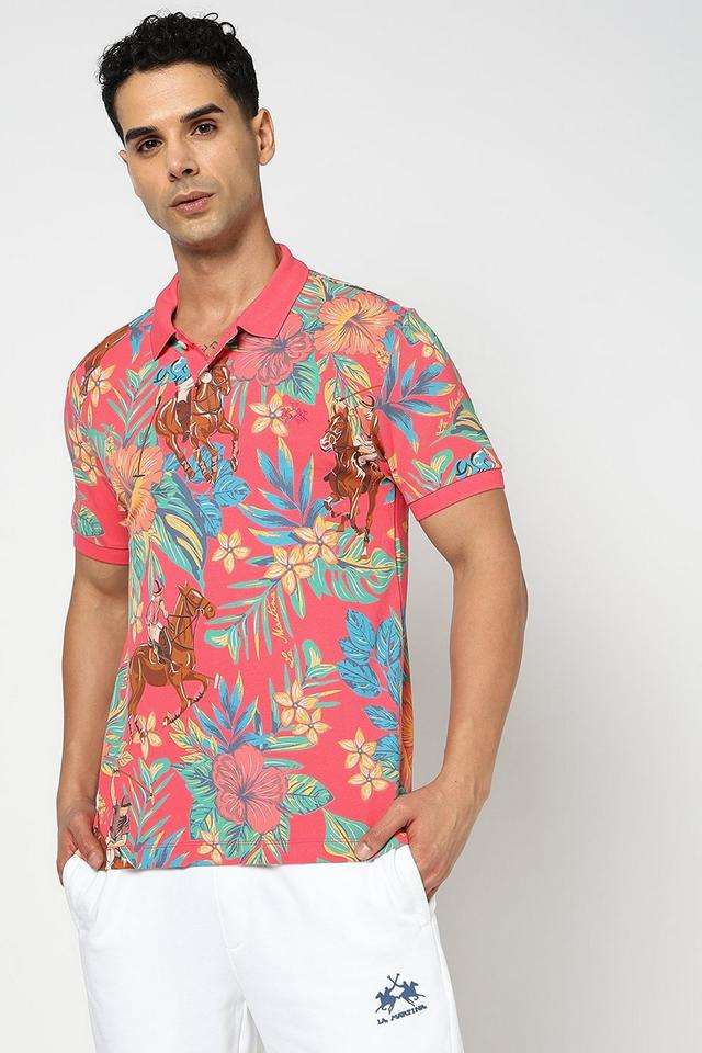 Printed-Cotton-Blend-Polo-Men-s-T-Shirt