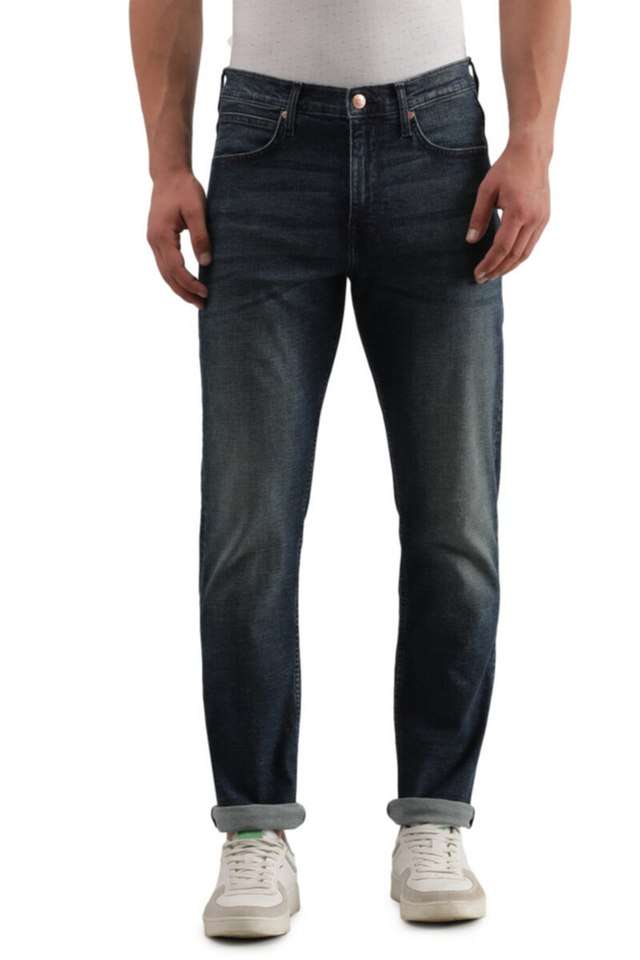 Light-Wash-Blended-Fabric-Regular-Fit-Men-s-Jeans