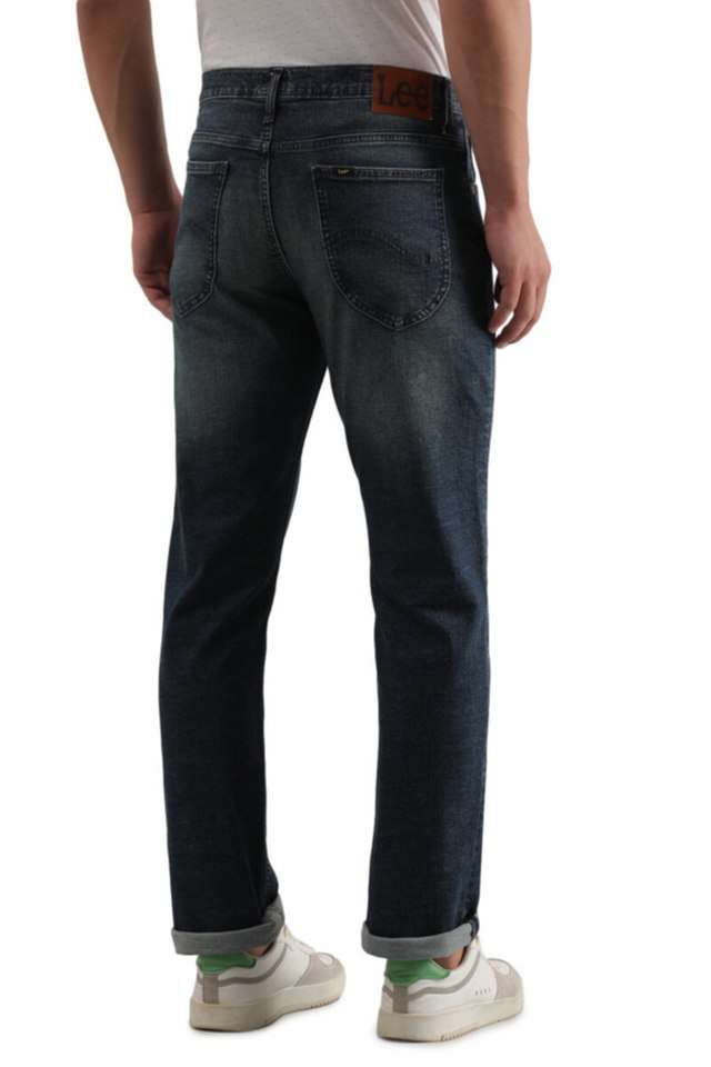 Light-Wash-Blended-Fabric-Regular-Fit-Men-s-Jeans