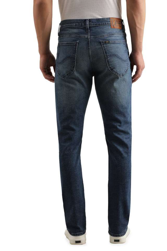 Light-Wash-Blended-Fabric-Regular-Fit-Men-s-Jeans