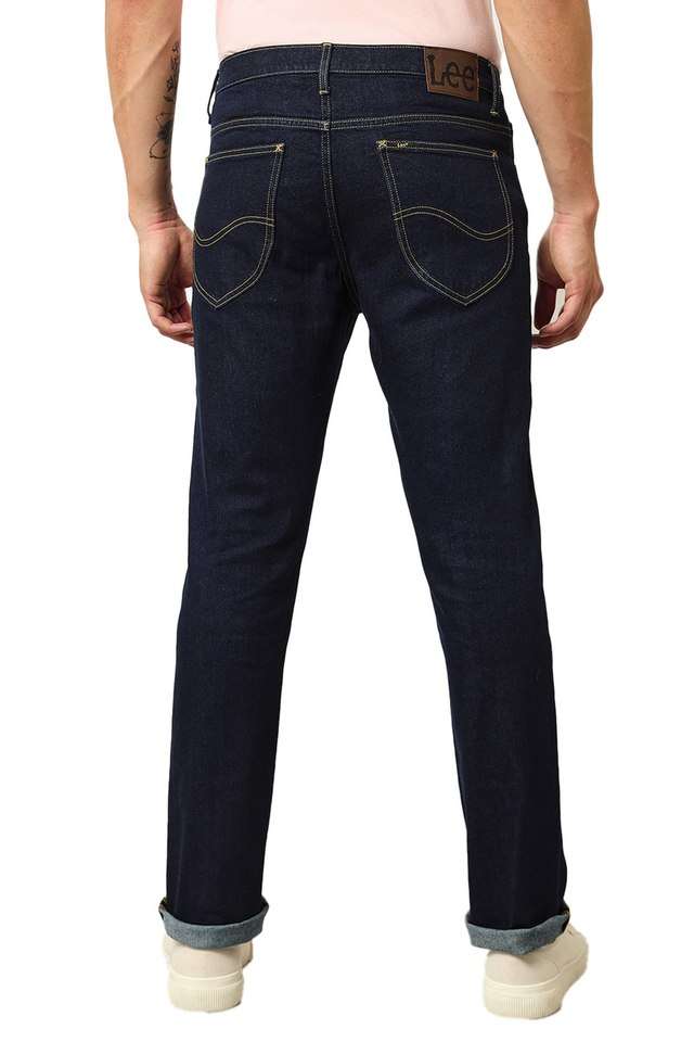 Light-Wash-Blended-Fabric-Regular-Fit-Men-s-Jeans