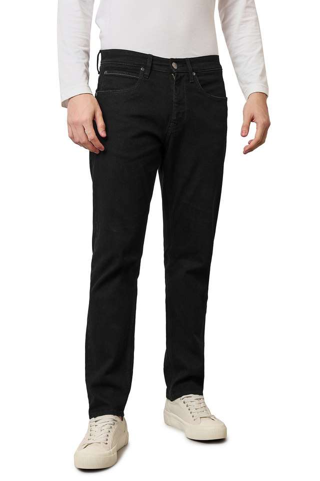 Light-Wash-Blended-Fabric-Tapered-Fit-Men-s-Jeans